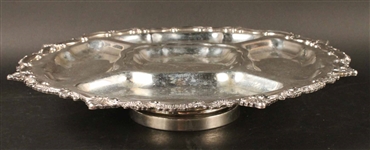 Silver Plated Sectioned "Lazy Susan" Serving Tray