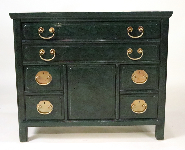 Henredon Green "Lacquered" Chinese Chest