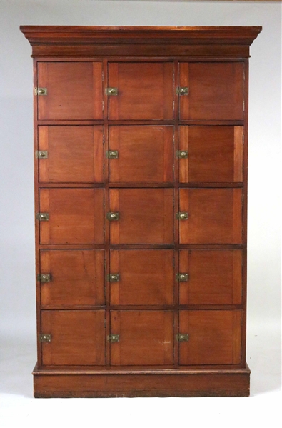 Mahogany Locker Cabinet