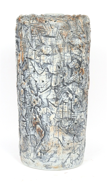 Polychrome Glazed Ceramic Sculpture, Regis Brodie
