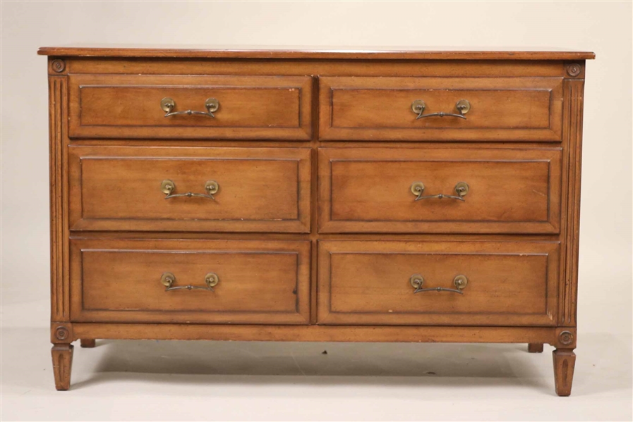 Neoclassical Style Walnut Chest of Drawers