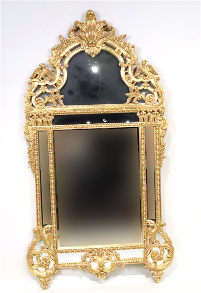 Rococo Style Gilt Looking Glass