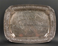 Whiting Sterling Rectangular Repousse Tray