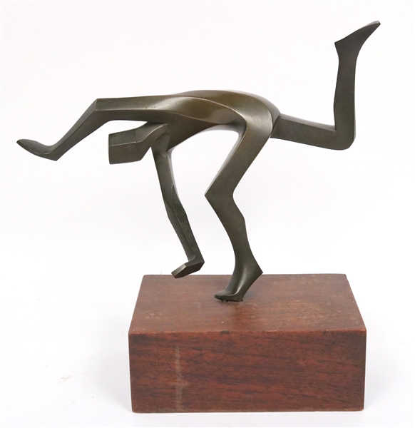 Mid Century Abstract Figural Bronze Sculpture