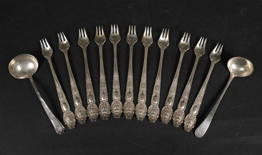 Tiffany Sterling "Renaissance" Oyster Forks