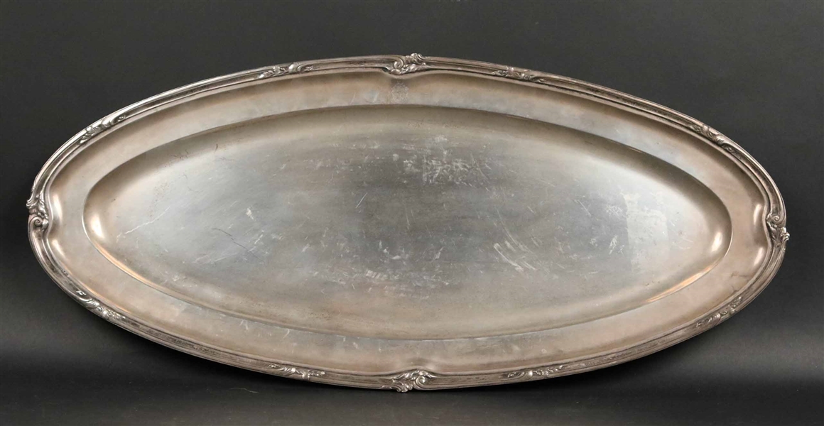 Continental Sterling Silver Oval Platter