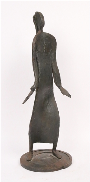 Cast Iron Sculpture of a Woman