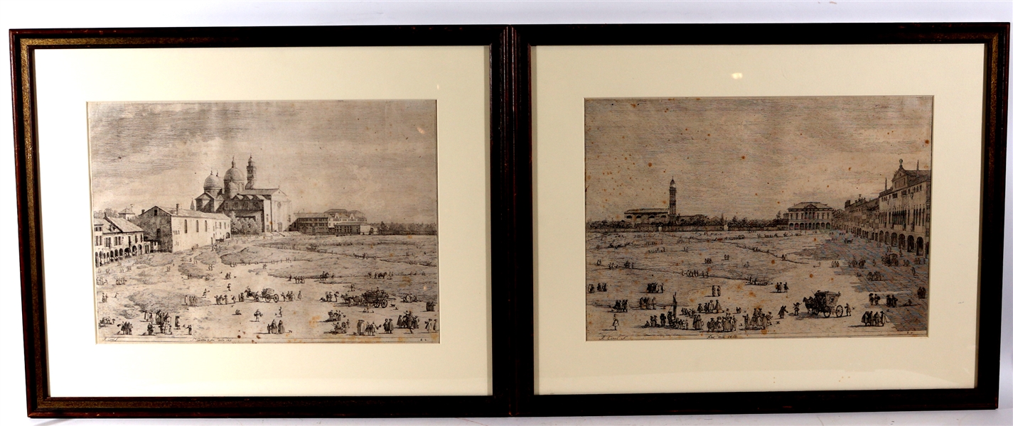 Two Old Master "Bookend" Engravings on Paper