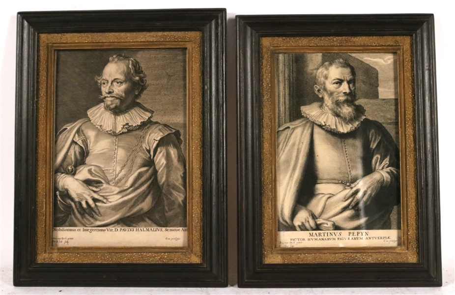 Two Old Master Mezzotint Engravings, Portraits