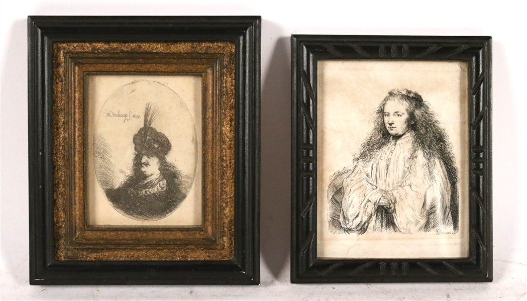 Two Old Master Engravings, Portraits