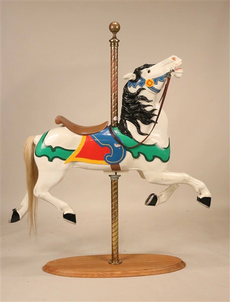 Caramel Carved and Painted Carousel Horse