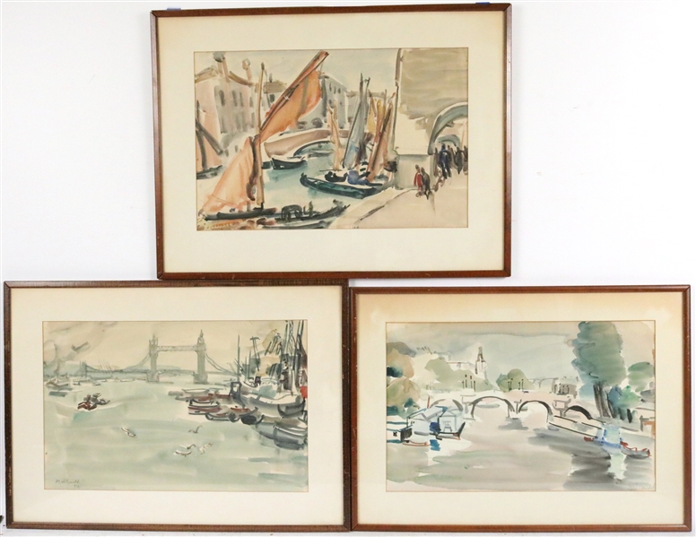 Three Watercolors, Max Weschler Arnold