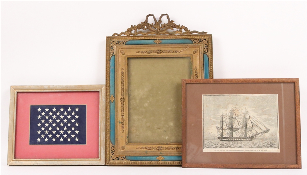 Neoclassical Style Gilt-Metal Picture Frame