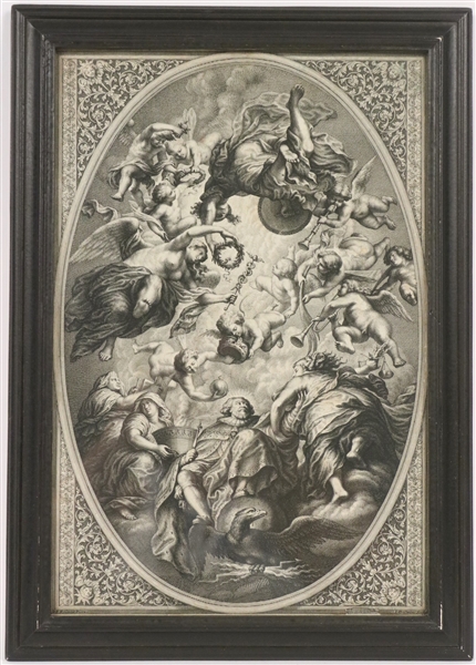 Engraving on Paper, The Apotheosis of James I