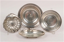 Wallace Sterling Silver Clamshell Form Trophy
