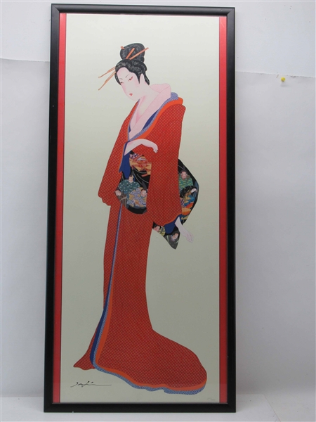 Japanese Limited Edition Print of Geisha