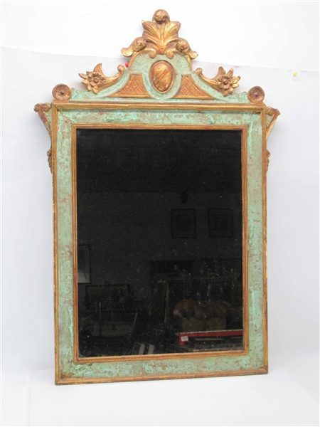 Florentine Faux-Marble and Gilt Mirror