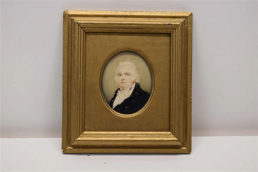 Antique Portrait Miniature of Gentleman