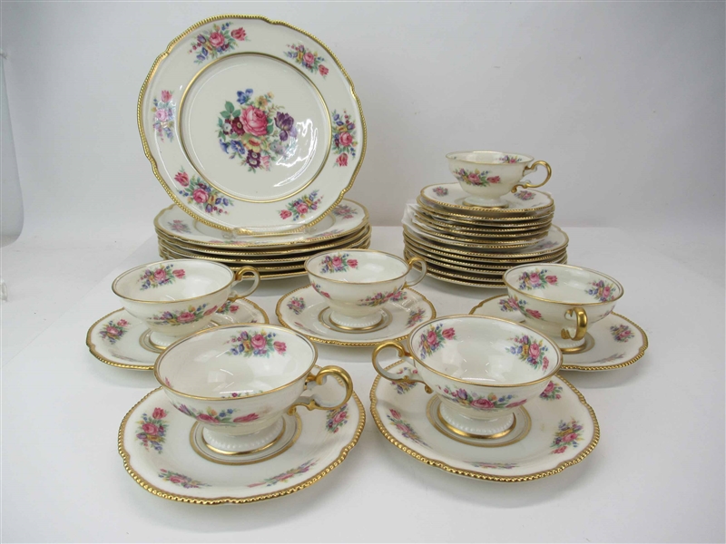 Castleton Rose Porcelain Service for Six