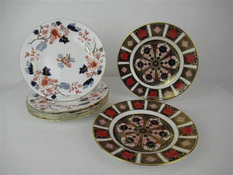 5 Royal Crown Derby Beaumont Luncheon Plates