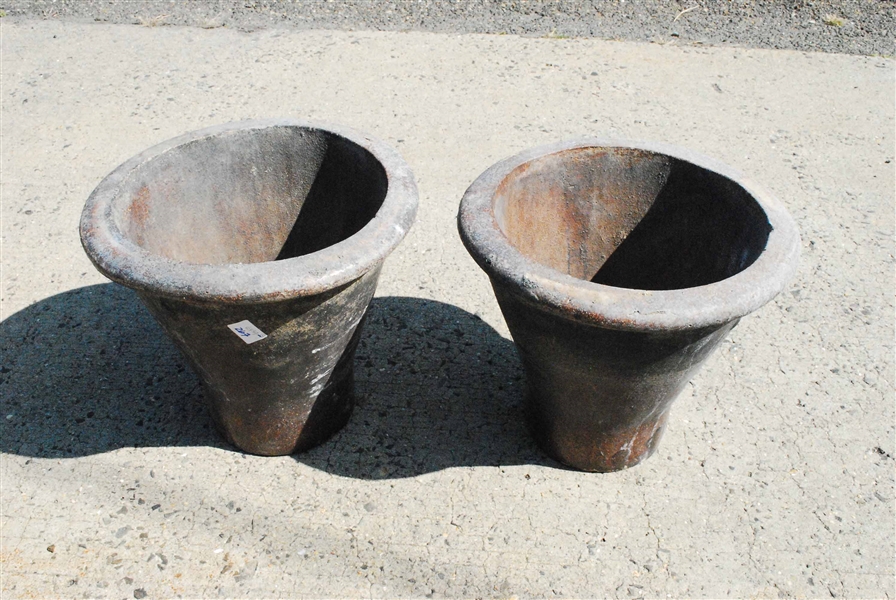 Pair of Large Pottery Planters