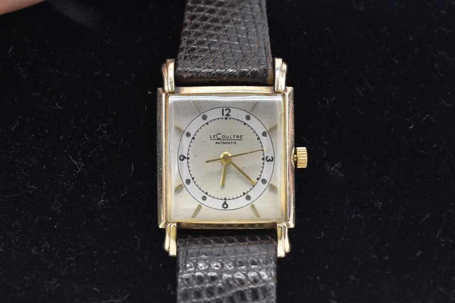 Vintage LeCoultre Automatic Art Deco Wrist Watch