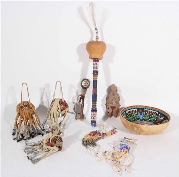 Six Native American Musical Instruments
