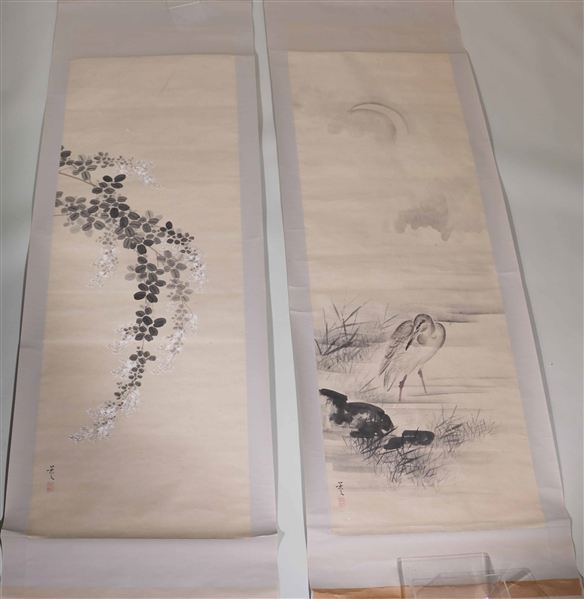 Two Chinese Painted Scrolls