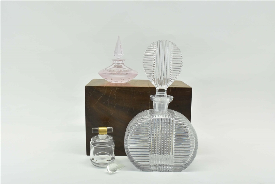 Assorted Art Deco Crystal Perfume Bottles