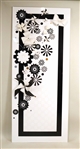 Black and White Abstract Wall Sculpture