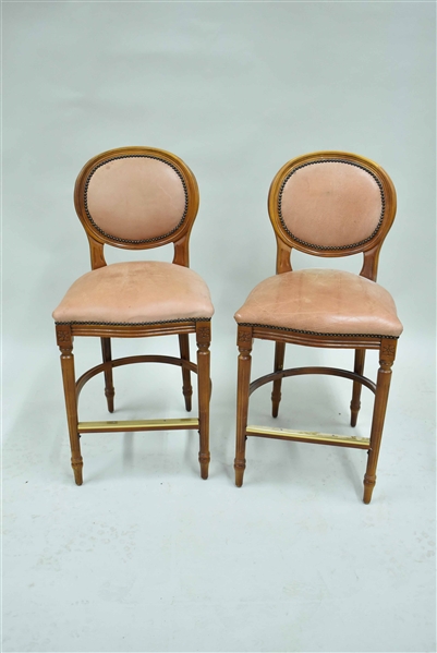 Pair of Louis XVI Style Counter Stools