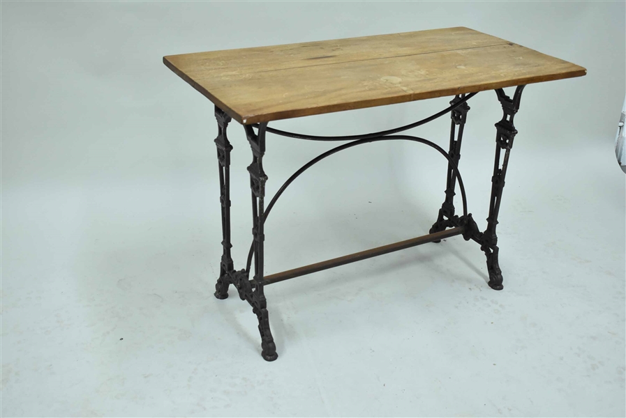 Antique Cast Iron Neoclassical Style Table Base