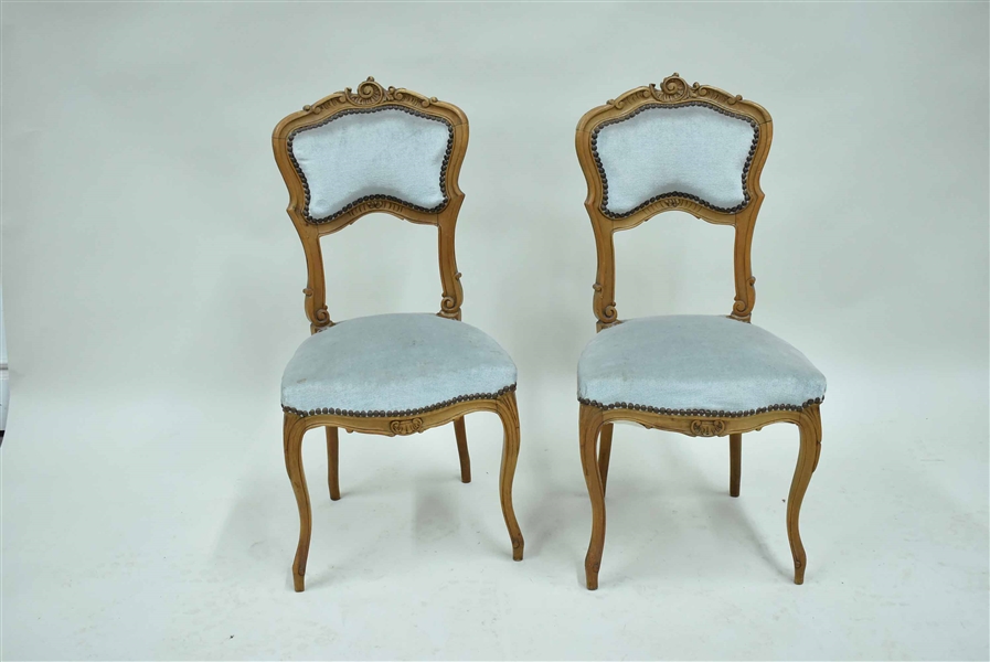 Pair of French Country Boudoir Chairs