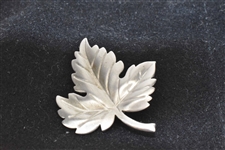 Tiffany & Co. Sterling Maple Leaf Brooch Pin