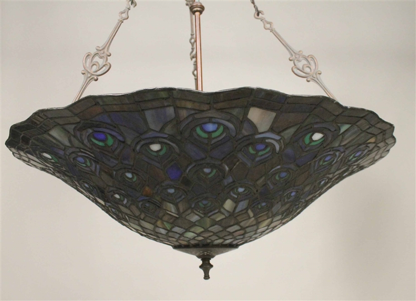 Leaded Stained Glass Ceiling Fixture