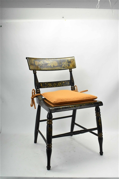Pair of Painted Hitchcock Style Side Chairs
