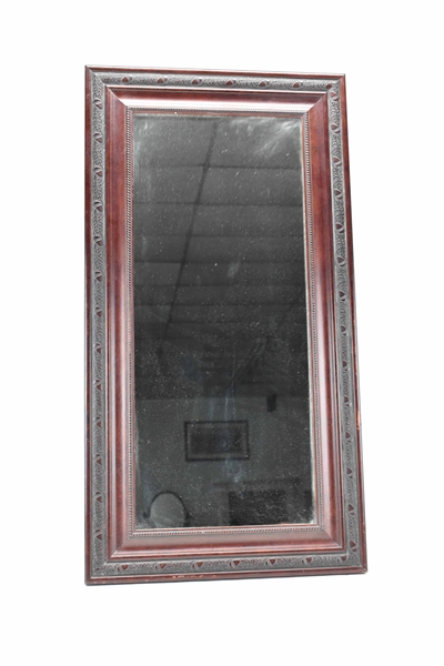 Mahogany Stained Hanging Wall Mirror 
