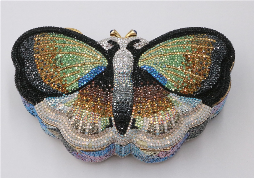 Judith Leiber Beaded Butterfly Minaudiere