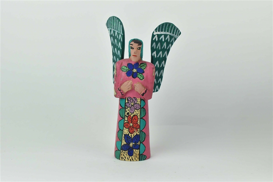 Mexican Folk Art Wood Angel 