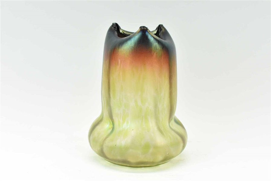 Rindskopf Pepita Bohemian Art Glass Vase