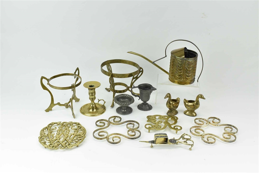 Group of Assorted Brass Table Articles