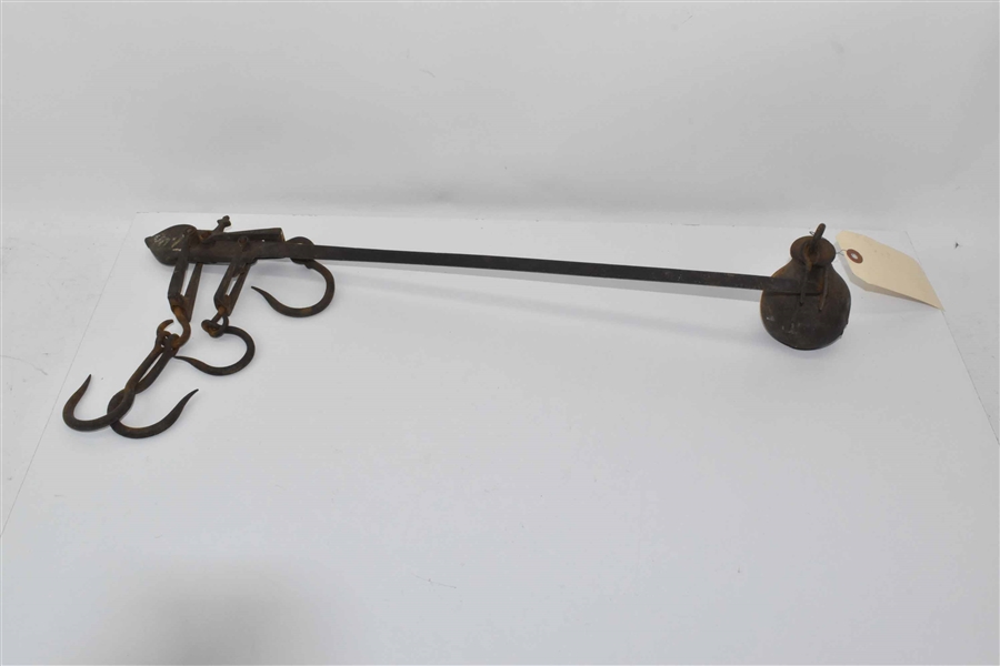 18/19th C Iron Scale with Weight