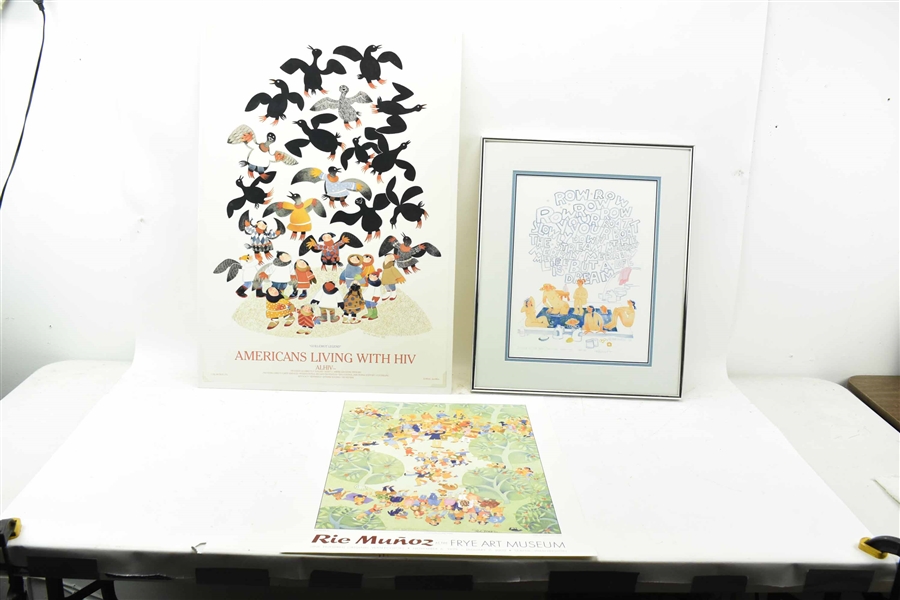 Three Rie Munoz Art Prints 