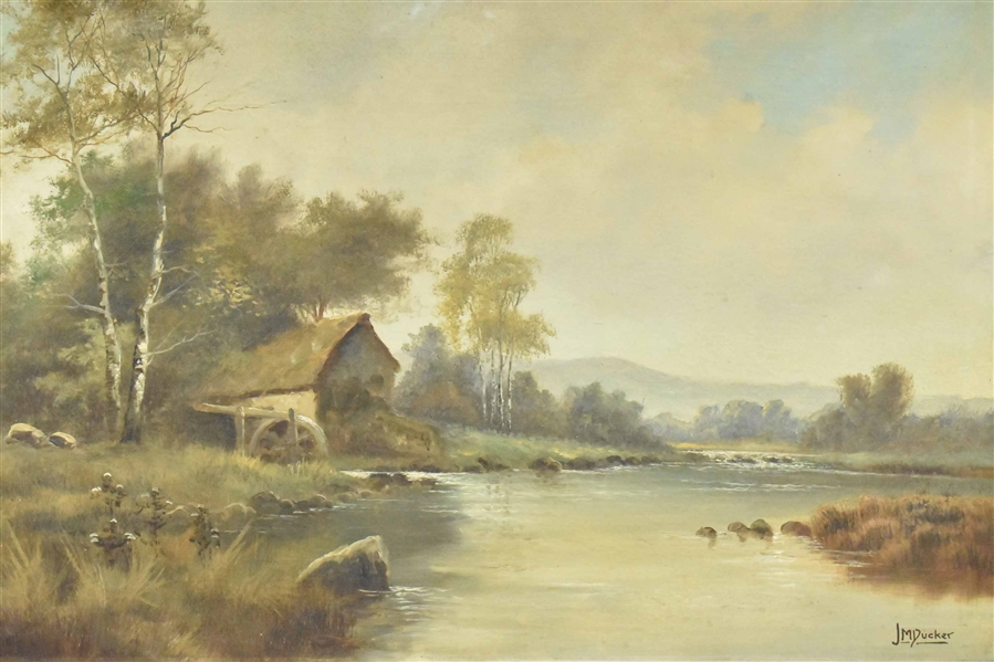 J.M. Ducker Oil on Canvas