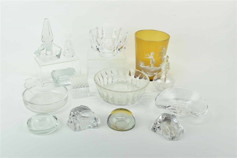 Group of Assorted Glass and Paperweights