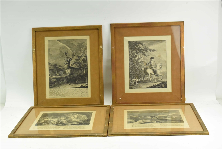 Three Johann Elias Ridinger Engravings