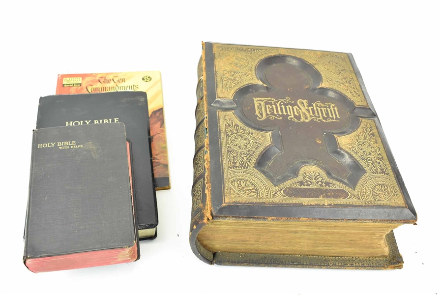 Antique Familien Bibel 1873 German Bible 