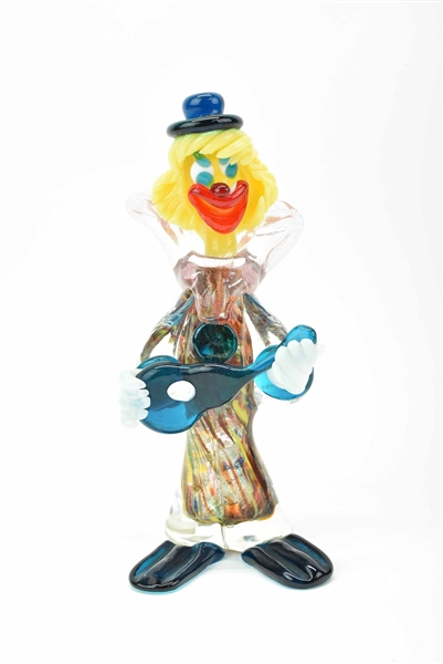 Murano Style Art Glass Clown