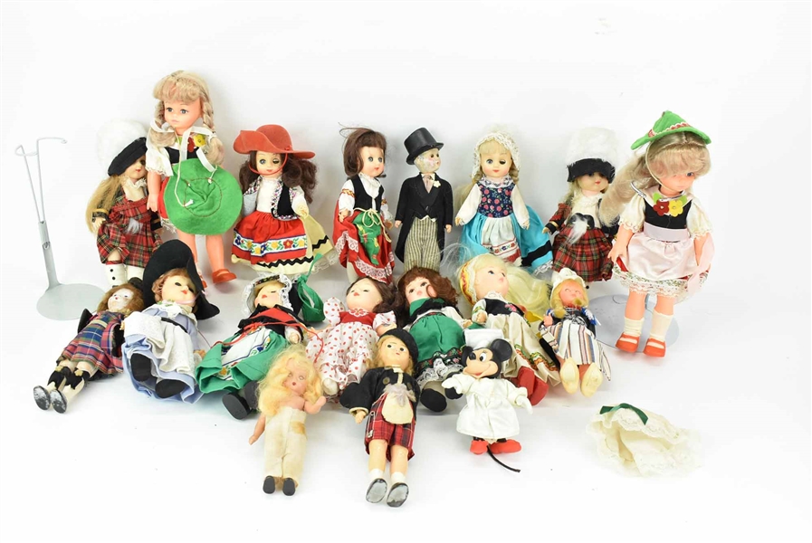 Group of 18 Assorted Vintage Dolls