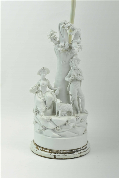 Bisque Porcelain Figural Group 